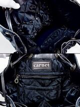 カルネ carnet ショルダーバッグ　ナイロンキルティング×レザー 黒 kz4416194446_画像6