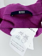 W*ボス ヒューゴ ボス BOSS HUGO BOSS Vネック　ウール　長袖セーター S パープル kz4606202177_画像6