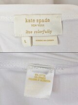 S*ケイトスペード kate spade ノースリーブカットソー L ホワイト ok4414194320_画像6