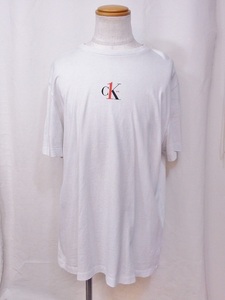 S*お買得！カルバンクライン Calvin klein ONE　Tシャツ メンズ L 白 nm4222185575