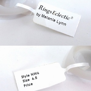 未使用品！ Rings Eclectic by Melanie Lynn インポートリング 指輪 6.5 白 kz4216183041の画像4