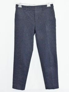 aruaba il allureville dot pattern tapered pants cropped pants capri pants 2 black / Gold ok4606202265