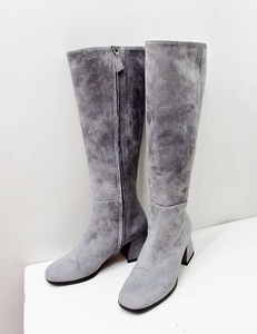 W* DEIMILLEti Mille long boots suede style 35 gray kz4418195986