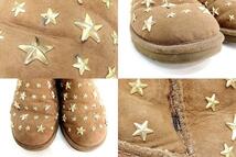 W*アグ UGG JIMMY CHOO スターリット スタッズ ムートンブーツ 22ｃｍ US5 ブラウン kz4424199480_画像5