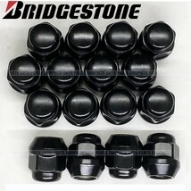 BRIDGESTONE ブリヂストン ホイールナット ブラック ショートナット P1.5 21HEX ツバ付 20個 M12 BS_画像2