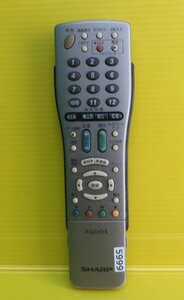  即発送 TV-5999■SHARP シャープ テレビ リモコン GA560WJSA ■ 動作品　保証付