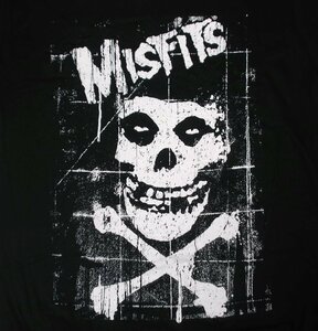 ★ミスフィッツ Tシャツ MISFITS Cross Bones - S 正規品 pushead punk hc スカル