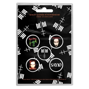 ★マリリン マンソン バッジ 5pセット Marilyn Manson 正規品 ロックTシャツ関連 雑貨 アクセサリー