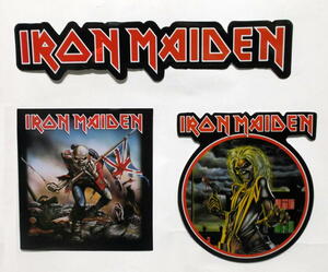 ★アイアン メイデン ステッカー 3pcs IRON MAIDEN 正規品 killers trooper キラーズ ロック Tシャツ 関連