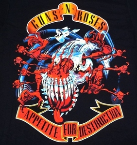 ★ガンズ アンド ローゼス Tシャツ Guns N' Roses AFD AVENGER BANNER 黒 L 正規品 slash