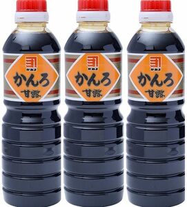 送料無料 鹿児島の甘い醤油 かねよ甘露500ml ３本組