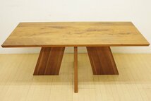 展示品 カンディハウス ハカマ ダイニング ソリッドテーブル ウォールナット無垢 オイル仕上げ 180×90cm 定価56万 デザイナー MHK_画像2