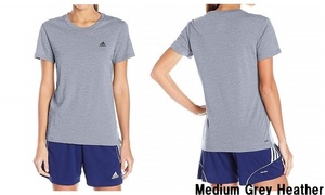 lts-adidasU-BP5215-Gray-XS Adidas adidas lady's short sleeves T-shirt crew neck WOMENS sport fitness Ultimate gray 