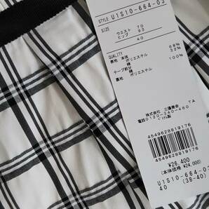 新品 TRANS WORK トランスワーク 【ウォッシャブル】チェックジャカードスカート 40 白黒 26400円の画像6