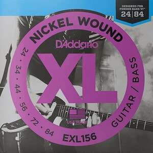 ベースIV用 D'Addario EXL156 Nickel Wound 024-084 ダダリオ エレキギター/ベース弦