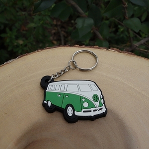 【送料無料】ワーゲンBus Key holder ラバー Green タイプⅡ Volkswagen ＶＯＬＫＳＷＡＧＥＮ