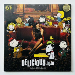 貴重レア レコード+EP〔 JUJU - DELICIOUS ~ JUJU's JAZZ 2nd Dish ~ 〕状態良好 / スヌーピーコラボ / ジュジュ ジャズ・カバー・アルバム