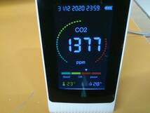 実動品 二酸化炭素濃度計 co2モニター 温度　湿度　気温　環境空気_画像1