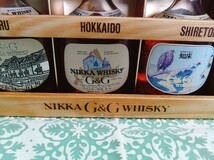 ● NIKKA WHISKY ニッカ ウイスキー 特級 G&G 北海道旅シリーズ ふるさとボトル 3本 箱付 木箱 小樽 知床 未開封 未開栓 1982年 購入品 ③_画像6