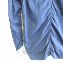 美品 MARKAWA マーカウェア Racorn社 ストライプ柄 長袖 ボタンダウン BDシャツ サイズ2 ブルー 青系_画像7