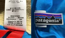美品【アラスカブルー】Patagonia パタゴニア レトロX フリースジャケット キッズ XL (レディースM～L相当) ナチュラル×ブルー 即完売_画像10