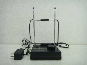 7868●日本アンテナ ブースタ内蔵 高性能室内用テレビアンテナ AR-505B FM/VHF/UHF用 電源アダプタ付属●