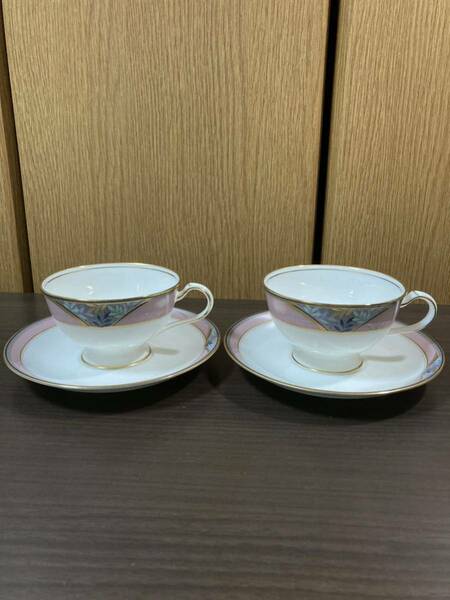 ▼ ノリタケ≪延年舞　カップ&ソーサー　2客≫Noritake