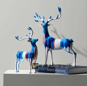 新入荷　★ 北ヨーロッパ 現代芸術品 鹿の置物 アイデア プレミアム リビング 家庭用 置物 雑貨 コレクション