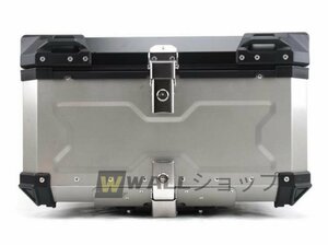 高品質★耐久性グレードアップ品 リアボックス トップケース アルミ製持ち運び 50L 反射ストリップ オートバイク/電動バイク/スクーター