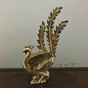 強くお勧め★爆売★純銅 鳳凰置物 火鳳凰 装飾品 風水細工