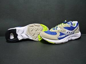 【　送料無料・新品・未使用　】　SAUCONY サッカニー　AYA アヤ　GREY/BLUE/NEON　26.5cm