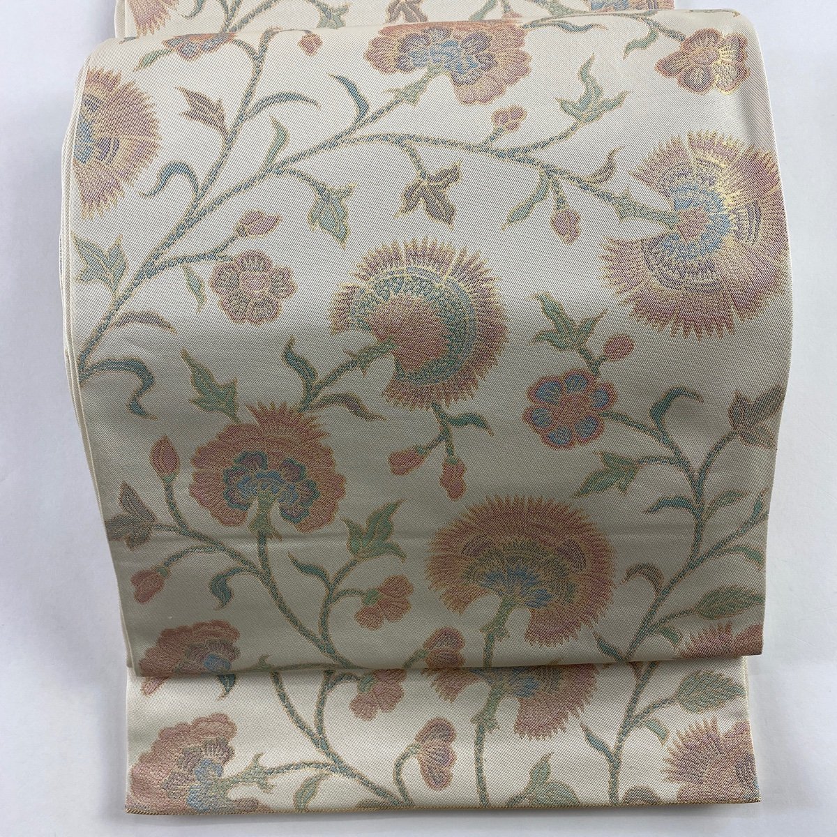 1951☆ゆったり☆名門織悦 全通帯セット☆付下げ 訪問着 花刺繍入り