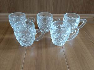  glass beer jug 5 piece set 