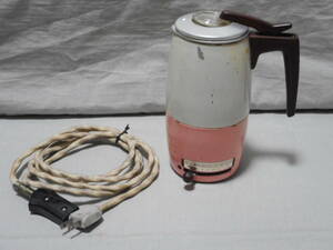 National 小型自動ポット 「NC33」 電気ポット 湯沸かしポット 昭和レトロ　ピンク色