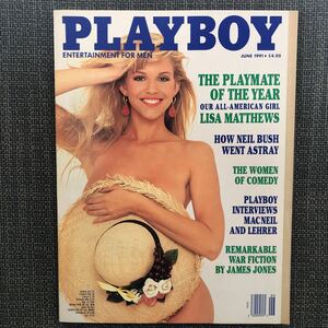 PLAYBOY Play Boy magazine overseas edition gold . beautiful person sexy nude Vintage June 1991