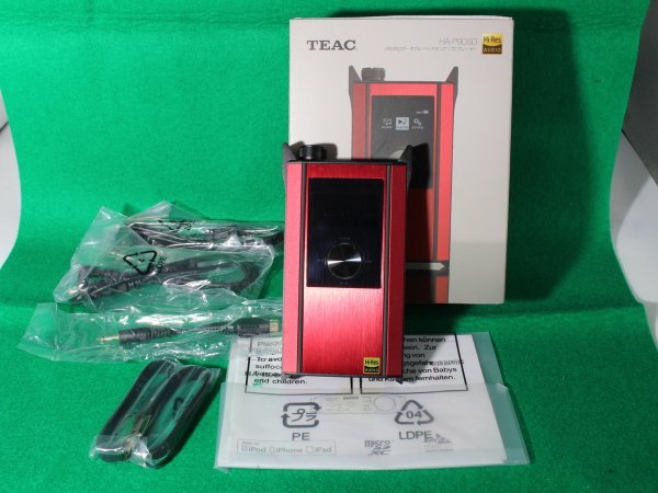 TEAC ポータブルアンププレーヤー ハイレゾ音源対応 レッド HA-P90SD-R