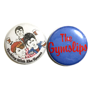 缶バッジ 25mm 2個セット Gymslips ジムスリップス ROCKING WITH THE RENEES Power Pop Punk Nikki & the Corvettes