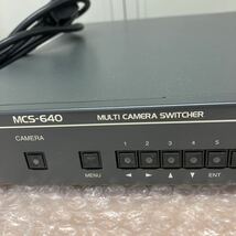 中古　Artics　マルチカメラスイッチャー　MULTICAMERA SWITCHER MCS-640　通電確認済　管理番号GO-426_画像2