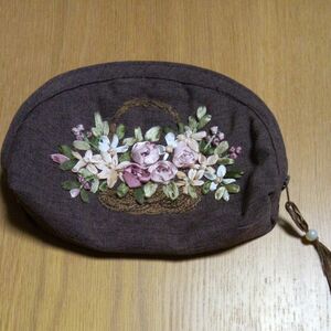 アジアン手刺繍 ポーチ 小銭入れ