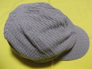 ●ラコステ ニット キャスケット コットン 柄編み ベージュ M 57.5cm 帽子 日本製 レディース 婦人