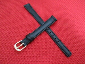 Z-613-1 Новая Maruman Maruman Watch Band Band Belt Black Women Black Women 11 мм пряжка золото золото.