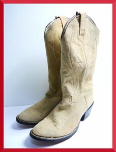 超美品 COWTOWN BOOTS ウエスタンブーツ スエード 8D 25.0cm U393-92