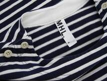 送料込☆MHL.マーガレットハウエル☆ワンピース☆ボーダー柄☆2(M)☆コットン☆ひざ丈☆NAVY×WHITE☆_画像5