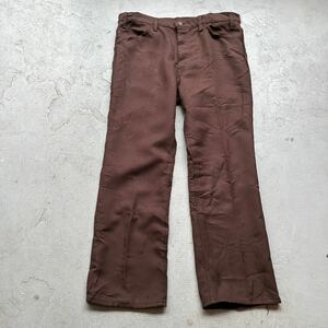 リーバイス Levis 517 ビンテージ 70s 80s スタプレスト STA-PREST スラックスパンツ W38 ブーツカット 茶 ブラウン USA製 SCOVILL 60s 90s