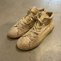 コンバース オールスター CONVERSE ALL STAR キャンバス US4 22cm ハイカット 生成 ビンテージ 90s 00s アメリカ USA古着 チャックテイラー_画像1