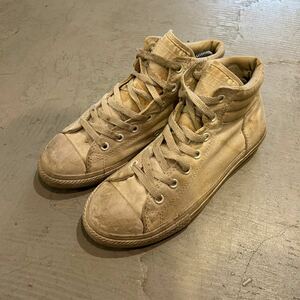 コンバース オールスター CONVERSE ALL STAR キャンバス US4 22cm ハイカット 生成 ビンテージ 90s 00s アメリカ USA古着 チャックテイラー