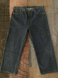 濃紺 80s 90s levi's 501 W40 vintage デニム パンツ ビンテージ リーバイス ビッグサイズ 脇割 505