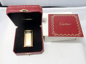 Cartierカルティエ ライター スリーリングモチーフ ゴールド[c100]