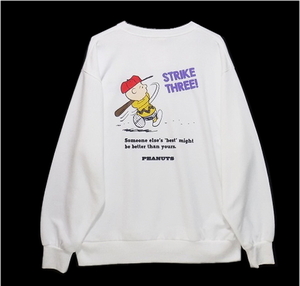 即決■★PEANUTS★■チャーリーブラウン/トレーナー:SIZE=L