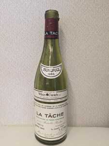 空き瓶　ロマネ・コンティDRC ラ・ターシュ　1985年当たり年空き瓶
